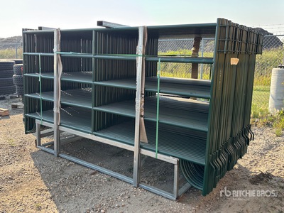 Quantity of (36) 2025 Suihe NP10-54-2 112 in Powder Coated Livestock Panel (Unused)