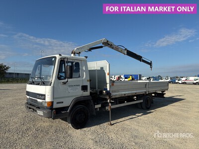 PM 4622 2000 kg on 1996 DAF 150E2 4x2 Camion plataforma con grua