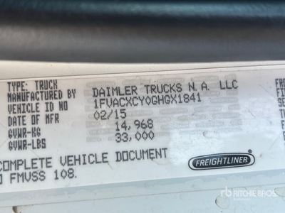 2016 Freightliner M2 106 4x2 Service Truck