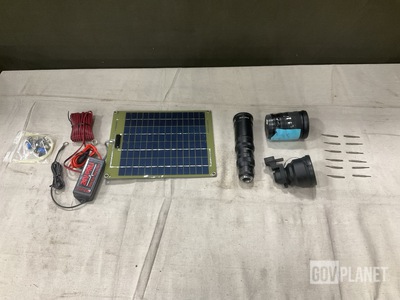 (1,138) Thread Cutting Taps, (1) Solar Charger, (3) Lenses & Assorted Items