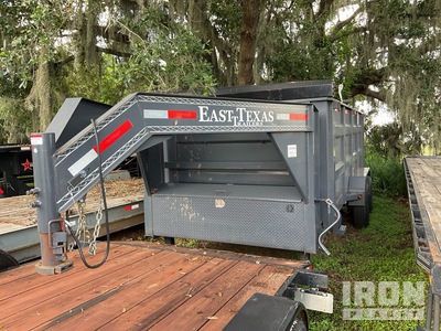 2023 East Texas 16 ft T/A Demolition End Dump Trailer