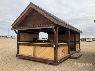 24 ft 4 in x 11 ft 6 in Skid-Mounted Outdoor Kitchen Gazebo (Unused)