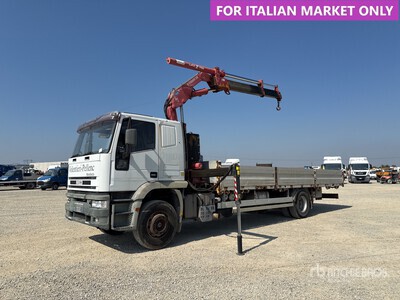 2000 Amco Veba V17000/2S 7400 kg on 2000 Iveco Eurotech 440E34 4x2 Table Top Truck w/Crane