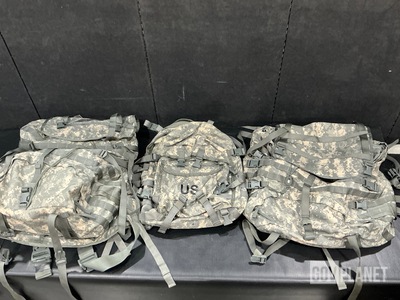 (34) Rucksacks, (23) Assault Packs, (17) Load Carriers & Assorted Items