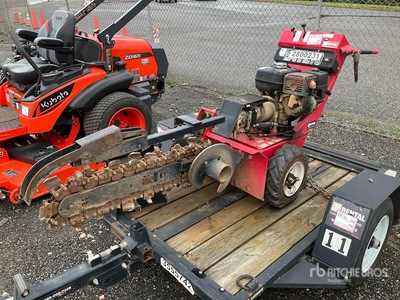 2019 Barreto E924HM-4MS Walk Behind Zanjadora w/ Trailer