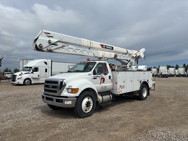 2012 Terex Hi-Ranger TCX-55 55 ft on 2015 Ford F-750 XL 4x2 Bucket Truck