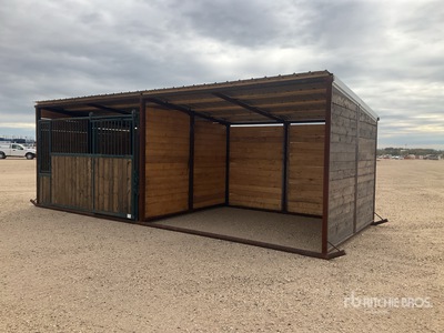 25 ft x 10 ft 6 in Horse Stall Tettoia per bestiame