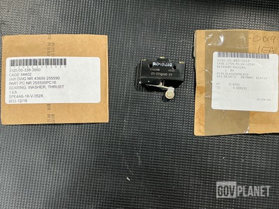 (34) Thrust Bearings, (8) Switches, (33) Retainers & Assorted Items