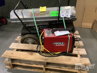 (1) Lincoln Electric Wire Feed Welder & (1) Mr. Heater Buddy Pro Kerosene Heater