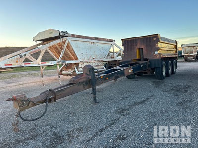 1991 Peerless 15 ft 4 in Tri/A Drawbar End Dump Trailer