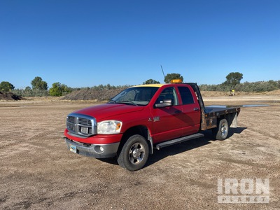 2009 Dodge 2500 4x4 Crew Cab Flatbed Truck