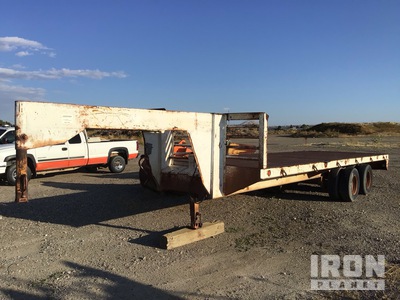 1984 MCTI 24 ft 0 in T/A 2 AXLE Remorque à plateau