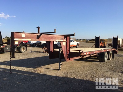 1998 Trailmann 24 ft 0 in T/A 24 ft Gooseneck Remorque à plateau