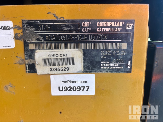 EXCAVADORA 2017 CATERPILLAR 313FL