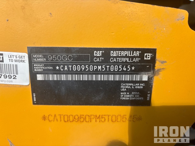 CARGADOR FRONTAL 2017 CATERPILLAR 950GC