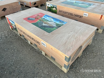 2025 Agriquip SG1420 20 ft x 14 ft Single Garage Metal (Unused)