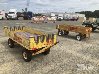 (2) Platform Warehouse Cart Trailers