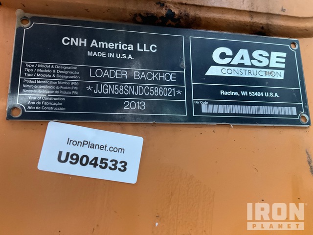 RETROEXCAVADORA 2013 CASE 580SN