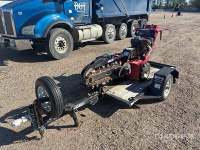 2019 Barreto E924HM-4MS Walk Behind Trencher w/ Barreto Trailer
