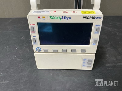 (4) Welch Allyn ProPaq 206 Patient Monitors w/Storage Cases