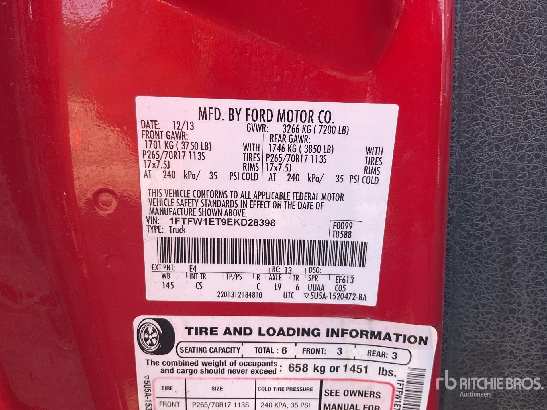 2014 Ford F-150 4x4 Crew Cab Pickup