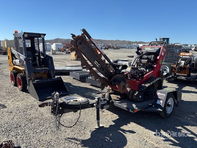 Barreto E2036RTKH-6MS Tracked Trencher w/ Barreto Trailer