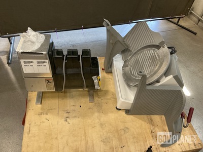 (1) Hobart 403 Meat Tenderizer & (1) Berkel X13A-PLUS Meat Slicer