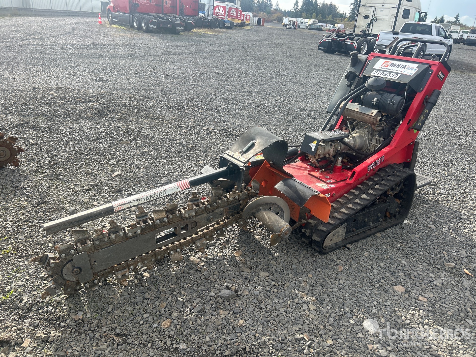 2019 Barreto E2036RTKH-6MS Walk Behind Zanjadora