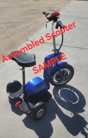 Quantity of (4) Brand New Scooter EQ-17 3-Wheel Mobility Scooters (Unused)