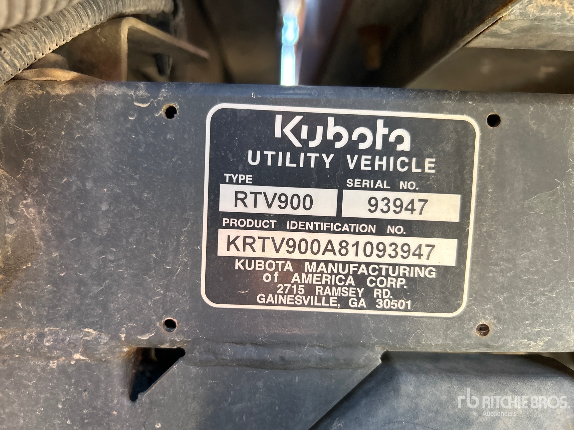 2009 Kubota RTV900 Utility Vehicle