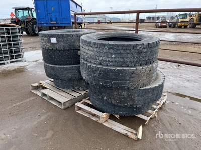 Quantity of (8) 275/80R24.5 Tires