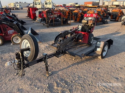2019 Barreto E924HM-4MS Walk Behind Sleuvengraver w/2018 Barreto E4X6TBT Trailer