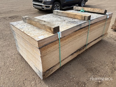 Quantity of 8 ft 6 in x 4 ft OSB Lumber