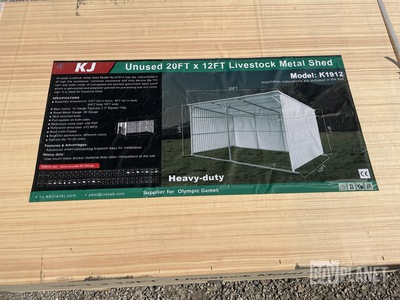 KJ K1912 Livestock Metal Shed - Unused