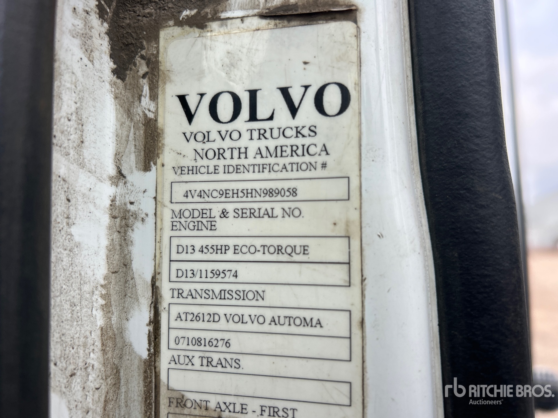 2017 Volvo VNL 6x4 Tracteur Routier (Inoperable)