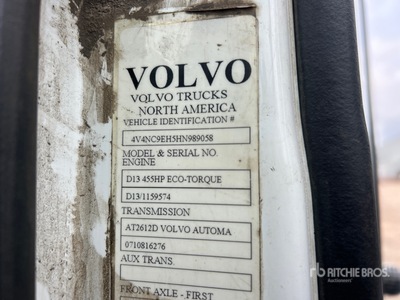 2017 Volvo VNL 6x4 Tracteur Routier (Inoperable)