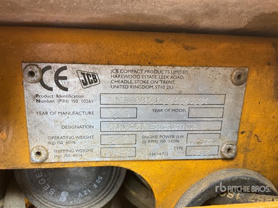 2016 JCB 8030 Mini Excavator