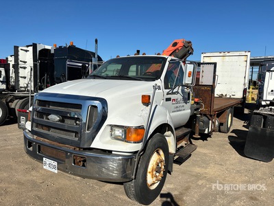 2015 Palfinger PK 4501 Knuckle Boom on 2007 Ford F-750 4x2 Boom Truck