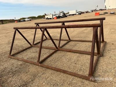 Quantity of (2) 12 ft Steel Pipe Racks