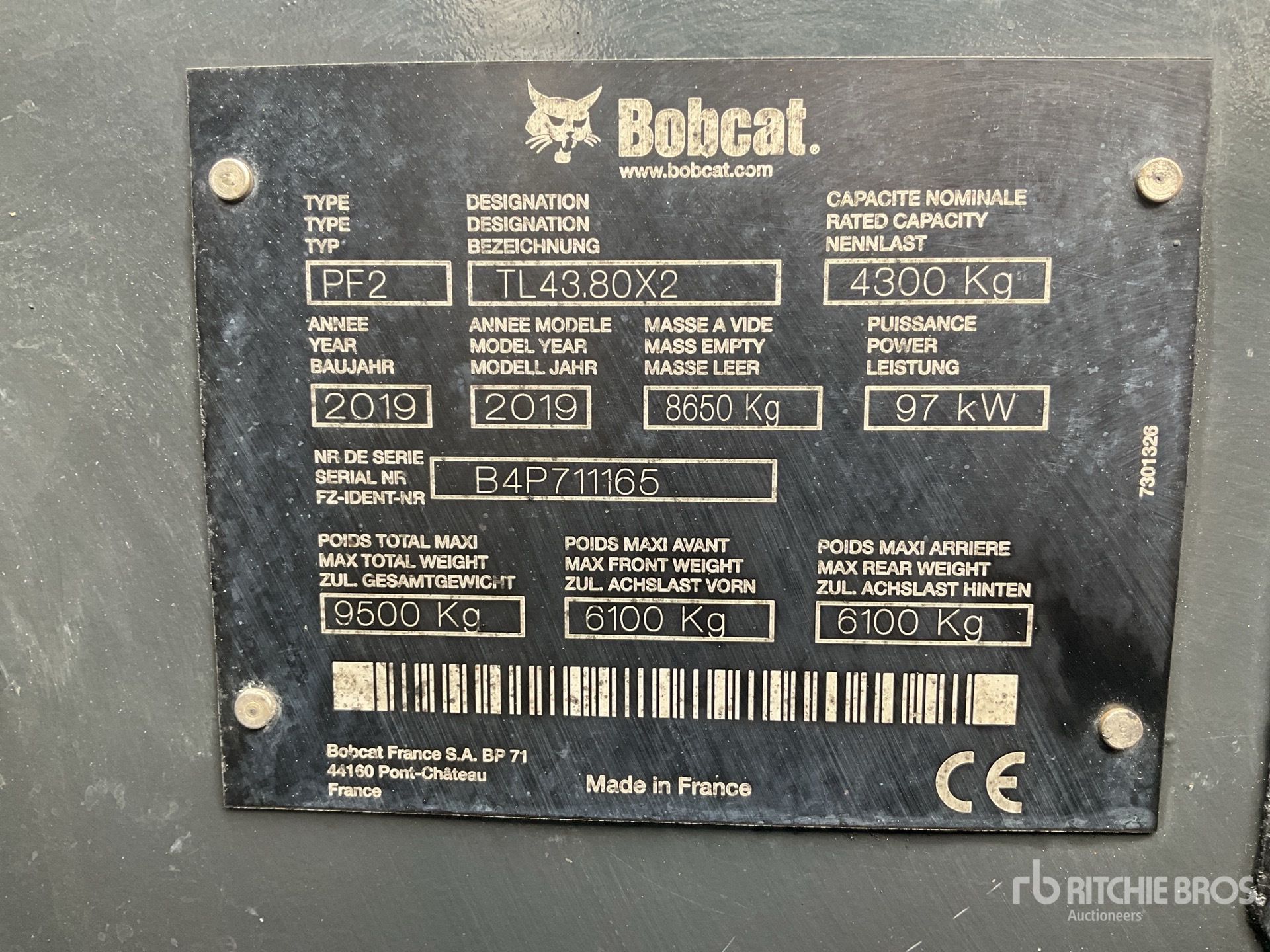 2019 Bobcat TLF43.80HF Agri 3*** Teleskoplader