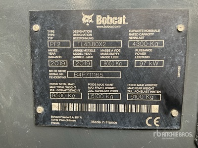 2019 Bobcat TLF43.80HF Agri 3*** Telehandler