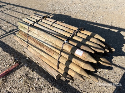 Quantity of (35) 6 ft X 4.5 in Fence Post