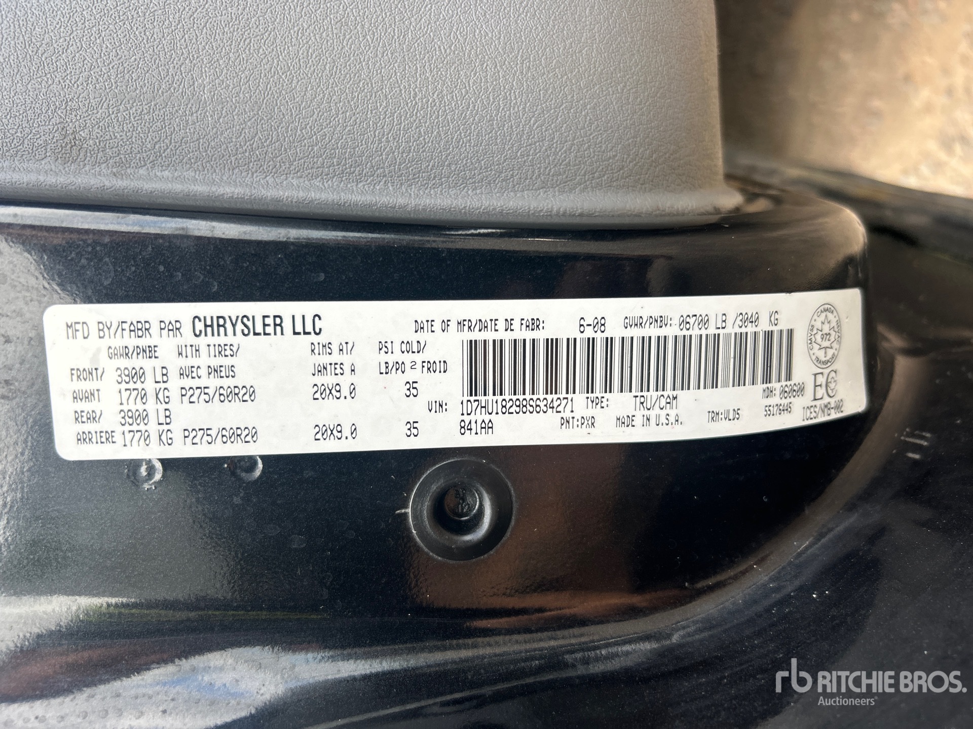 2008 Dodge Ram 1500 4x4 Crew Cab Pickup