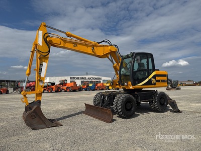 2006 JCB JS145W Pelle hydraulique sur roues