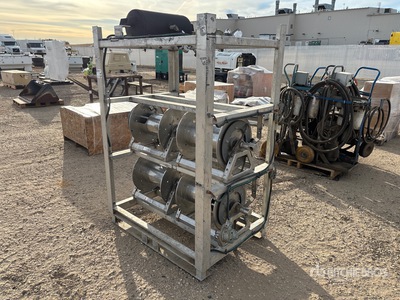 Quantity of (4) Hanny Hydraulic Reel Stand