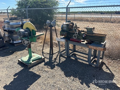 Quantity of Lathe and (2) Bench Grinders