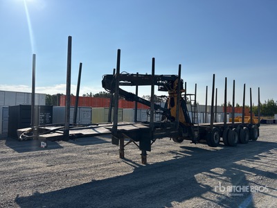 2015 BWS 51 ft Quad/A Self-Loading Log Trailer