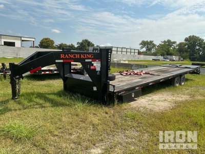 2022 Ranch king GN32-16DKC1LP 10850 lb 32 ft T/A Gooseneck Dovetail w/ ramps Oplegger