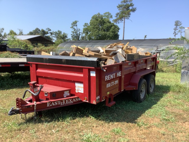 2023 East Texas 14 ft T/A Dump Utility Trailer 2023 East Texas 14 ft T/A Dump Utility Trailer