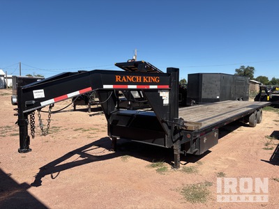 2023 Ameritrail 36 ft T/A Gooseneck Deckover Flatbed Trailer